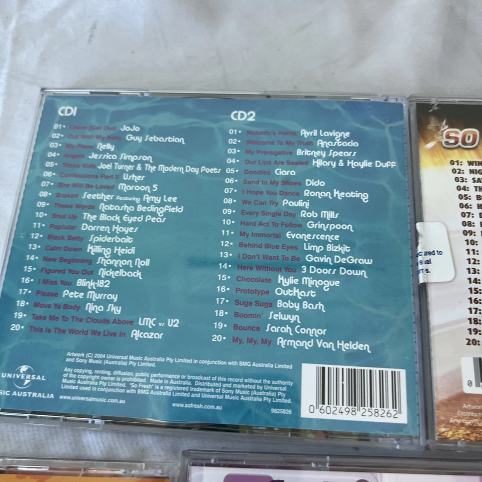 So Fresh CDs Lote a Granel x10 Country Pop Rock Dance R&B 00s Compilação de Música Mista - Imagem 4 de 4