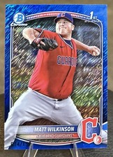 🔥 Matt Wilkinson /150 1st Bowman BLUE SHIMMER -2025 Bowman Chrome BCP-145