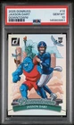 2025 Donruss Downtown #14 Jaxson Dart Giants RC Rookie SSP CASE HIT PSA 10