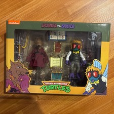 NECA Teenage Mutant Ninja Turtles Splinter & Baxter Action Figure Set New