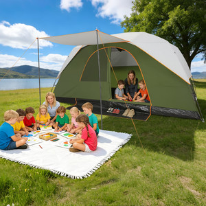 Tents for Camping 10-12 Person Camping Tent with Rainfly and Screen, Easy Setup