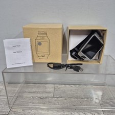 Silver Touch Screen Smart Watch Men Women Bluetooth Smartwatch Unbranded