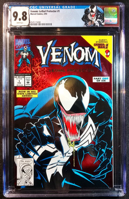 Venom Lethal Protector #1 Marvel Comics (1993) Custom Label White Pages CGC 9.8 