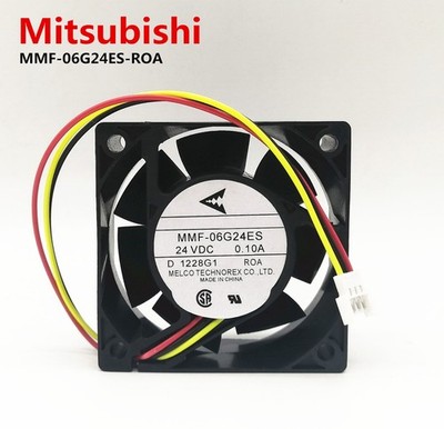 1 Pc. New MMF-06G24ES-ROA DC24V 0.10A 6CM 6025 3-pin inverter fan &ex