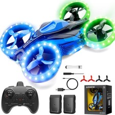 ARMEW Drones 3 en 1 para niños, dron de batalla para niños y niñas con luces LED