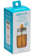 Jarware Honey Dipper for Regular Mouth Mason Jars - Orange