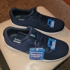 Skechers Womens Go Walk Goga Mat Sneakers Size 6 NWT Navy Laces