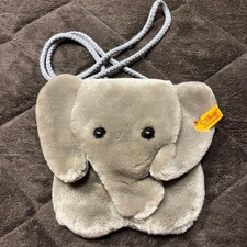 Steiff Elephant Pouch Vintage Collectible German Plush Toy