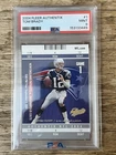 2004 Fleer Authentix Football Tom Brady PSA 9 MINT #1 New England Patriots