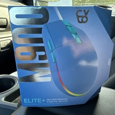 CYLO M900 Elite+ Pro Performance Blue LED Gaming Mouse Blue Ergonomic Wired USB