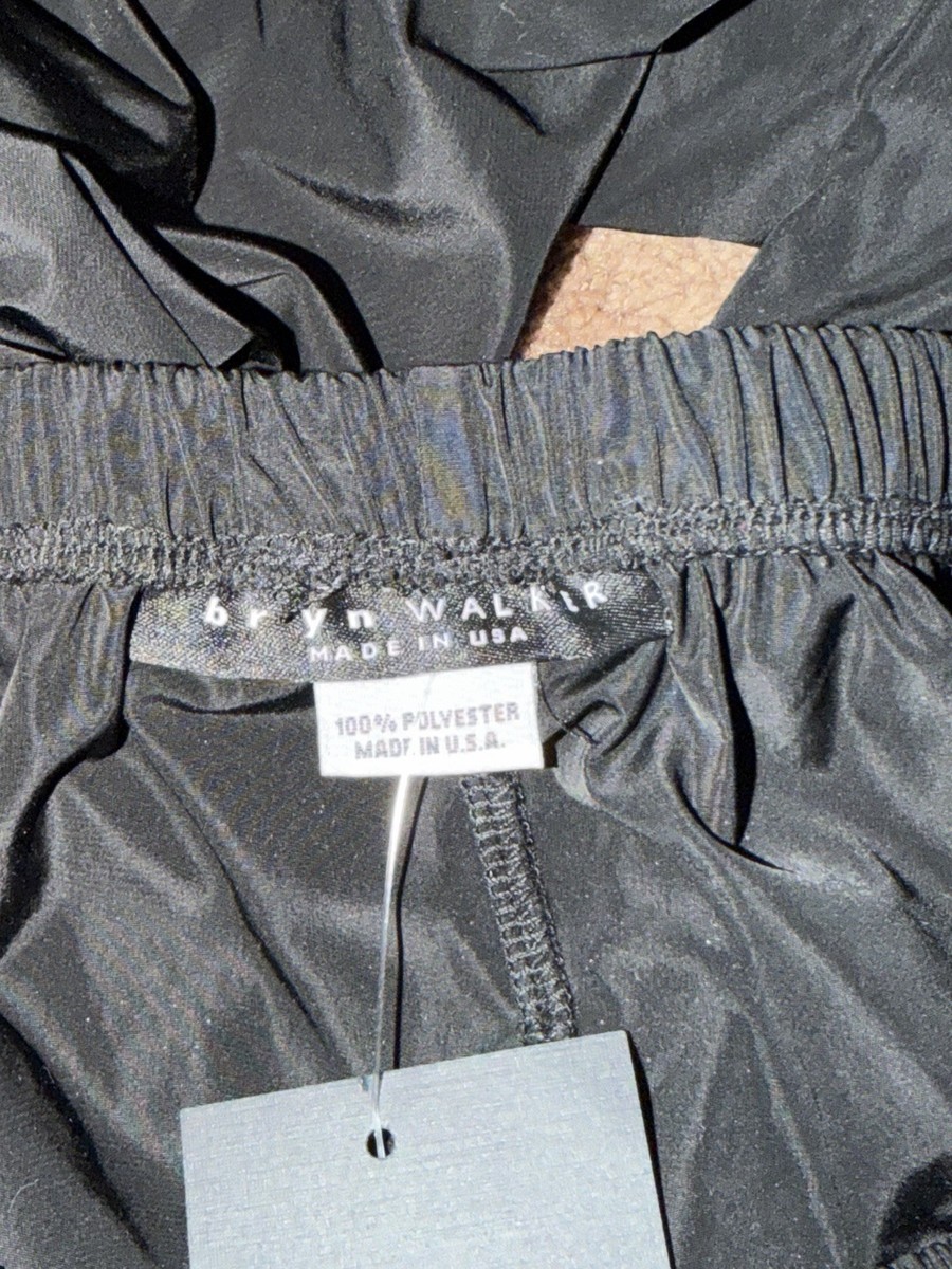 Bryn Walker Pants Womens XS Black Wide Leg Lantern Pockets Ankle