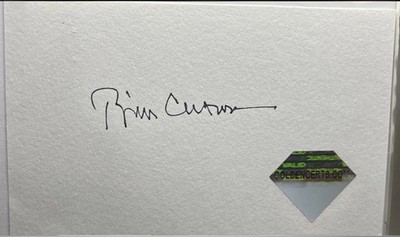 Bill Clinton - Signed AU 4 6 Index Card - COA By Golden - Former U.S. President