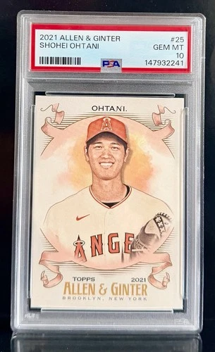 2021 Topps Allen & Ginter Shohei Ohtani #25 PSA 10 Gem Mint MVP LA Dodgers
