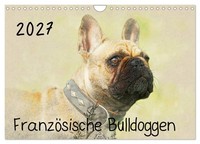"Calendar 2027 · UK Version · French Bulldogs (Wall Calendar 2027 12\" × 8\" Landsc"