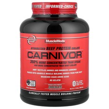 Carnivor™, Hydrolyzed Beef Protein Isolate, Chocolate, 4.19 lbs (1898.4 g) 16.05 per gallon