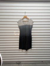 G.H. Bass & Co Size Small Ombre Gray to Dark Blue Drop Waist Dress