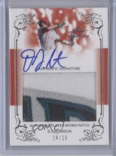2013 Leaf Trinity Patch Silver 24/25 DJ Peterson #DTP-DJP Patch Auto 0c6