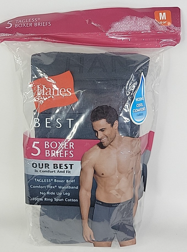 Hanes Ultimate Comfort Flex Men's Waistband Briefs - Multipack, Blue Assortment, M