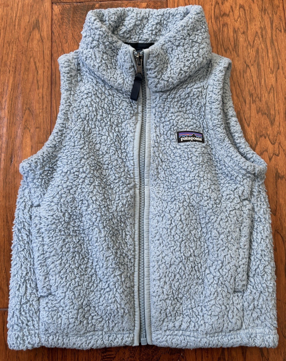 Patagonia Girls Los Gatos Fleece Vest Kids Girls Size XS 5-6 Berlin Light Blue