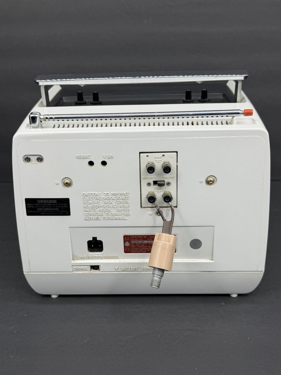 Vintage SONY TV-700 Transistor Portable 7” Television Powers On | eBay