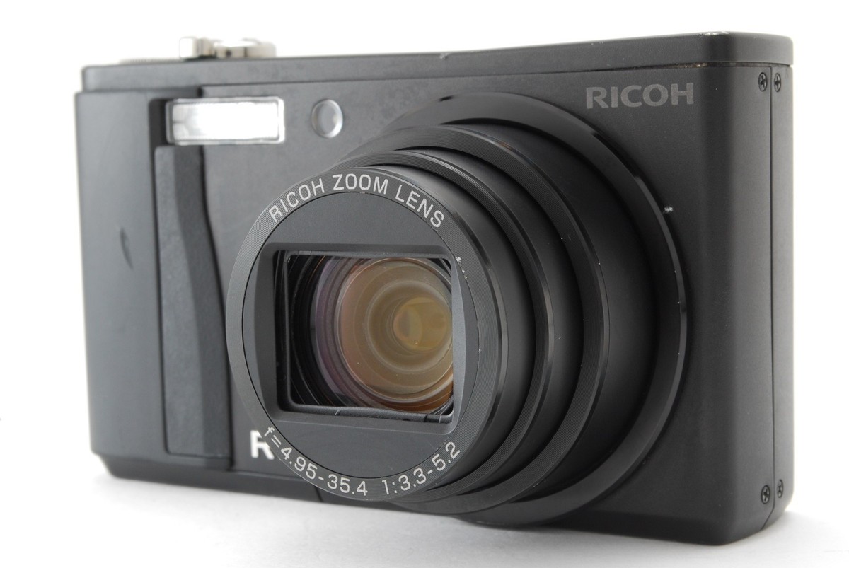 NEAR MINT】 Ricoh R10 10.0MP Digital Camera Black 7.1x Zoom