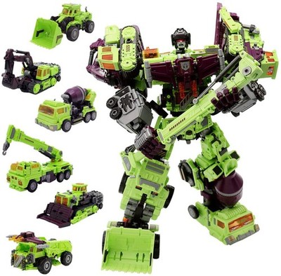 NBK Deformation Oversize Toys Robot Devastator Engineering Combiner 6 in 1 Ac...