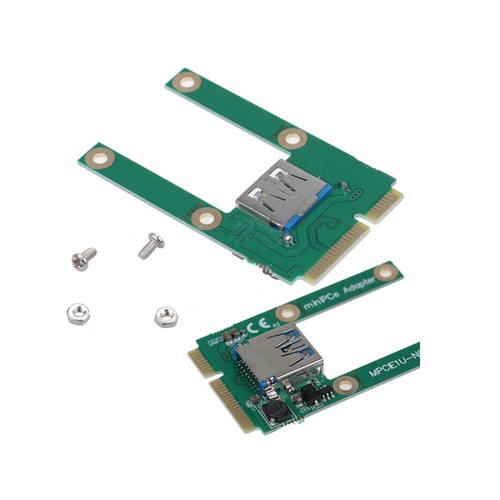 Plastic + Metal Mini PCI-E To USB 2.0 Converter Adapter Card Expansion Card - Picture 4 of 12
