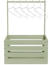 Wooden Baby Shower Crate Closet Wood Basket for Gifts with Handle Boy Girl Cl...