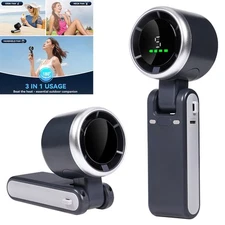 Portable Handheld Fan 5 Gear Wind Air Turbo Tech Cooling Fan for Outdoor Travel