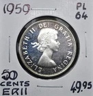 1959 Canada Prooflike 50 Cents with Cameo