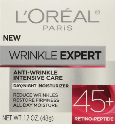 L'Oreal Paris Wrinkle Expert 45+ Anti-Aging Face Moisturizer Non-Greasy 1.7 fl.