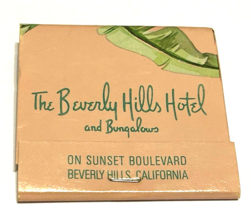 Vintage Matchbook The Beverly Hills Hotel & Bungalows Beverly Hills CA 