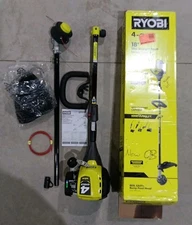Ryobi RY4CSS 4-Cycle 30cc Attachment Capable Straight Shaft Gas Trimmer - NEW OB