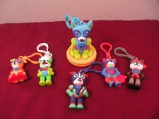 Lot of 6 Dog Figures Kids Heart Challenge 2025 2026 Heart Heroes Keychains