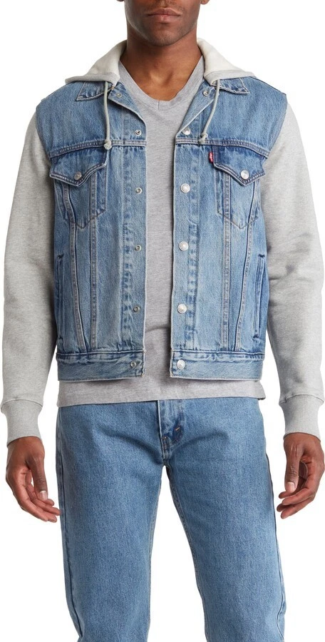 Levi’s Men’s Sherpa Trucker Jacket Mays 2XL Warm Lined Denim Coat Casual