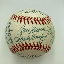 Cy Young Pitchers Multi Signed Baseball Sandy Koufax Tom Seaver 28 Sigs JSA COA