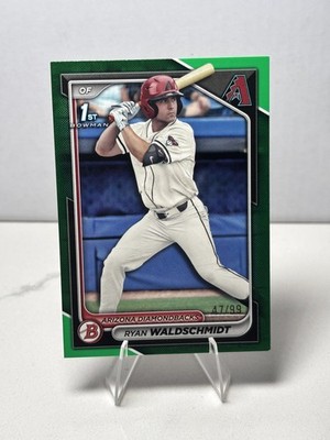 2024 Bowman Draft - Chrome Ryan Waldschmidt #BDC-18 Green Paper /99 READ BELOW