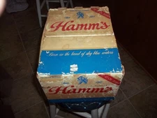 Very Scarce HAMM'S BEER 12 PACK RETURN BOTTLE BOX Minnesota Mn Bar Tavern Saloon