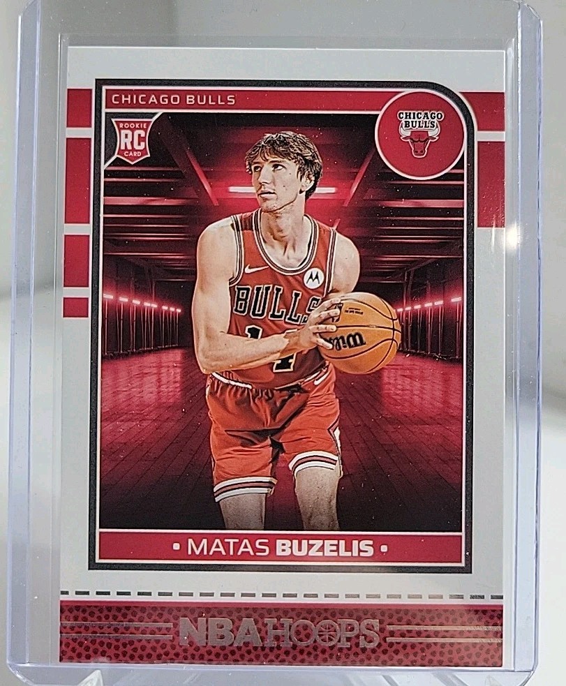 2024-25 NBA HOOPS #241 Matas Buzelis RC Chicago Bulls Rookie Basketball