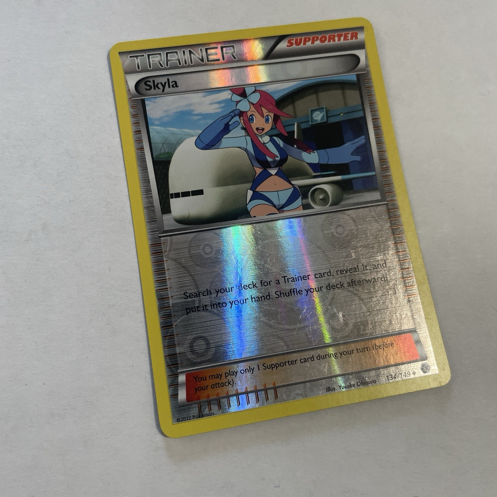 Skyla (134/165) Reverse Holo Trainer Card Boundaries Crossed Pokemon TCG LP