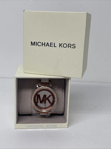 Orologio da donna MICHAEL KORS MK6365 Parker oro rosa e bianco quadrante logo MK 39 mm