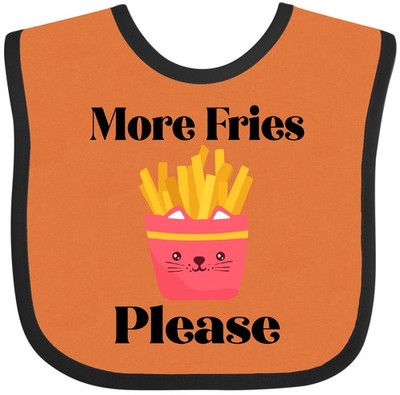 Inktastic Funny French Fry More Fries Baby Bib Food Fast Cute Clothing Infant