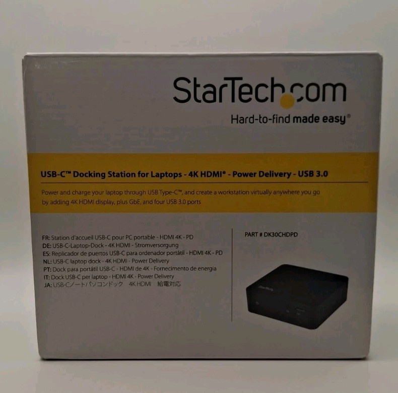 Star Tech DK30CHDPD USB-C 4K HDMI USB 3.0 Docking Station