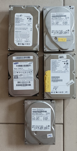 5x HDD SATA, 3,5", alle geprüft und gut, u.a.