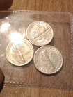 1940 P-D-S MERCURY DIMES 3 COIN LOT GEM BU BEAUTIFUL COINS — photo 2