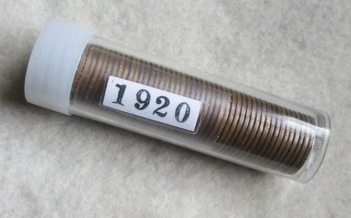 1-ROLL  OF 1920  WHEAT CENTS ( VG Condition )