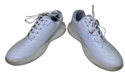 ECCO W Golf Shoes White Waterproof Leather Size EU 37 US 6-6.5 w/ Box