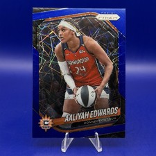 2025 Panini Prizm WNBA Aaliyah Edwards Blue Velocity Prizm #94 Connecticut Sun