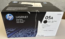 HP Genuine 05A CE505D Dual Pack Toner CE505A x 2 OEM P2035 P2055 sealed box