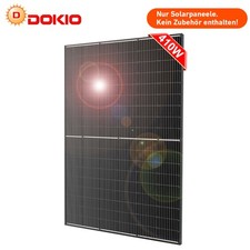 Solarpanel 410W Photovoltaik PV Modul Solarmodul für Balkon Dach Gartenhaus